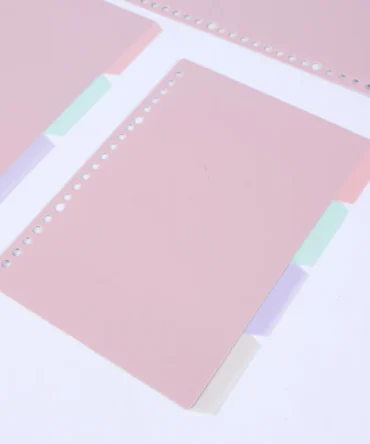 4Pcs/set B5 A5 A6 Binder Index Dividers Index Page for Loose-leaf Notebook Scrapbook Stationery Bookmark School Office Supplies
