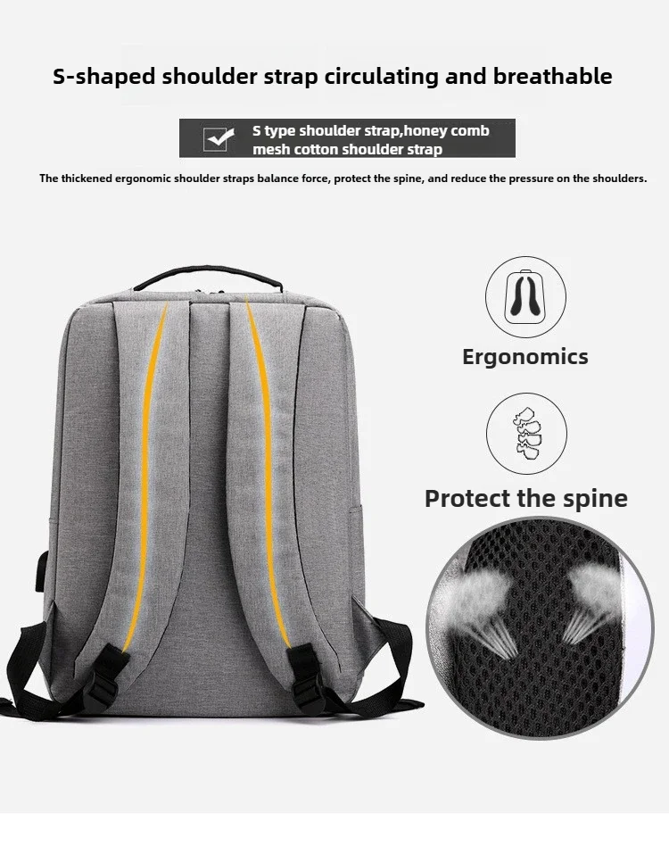 Support USB Charging Backpack Large Capacity Travelling Bag for Student Laptop Computer Case Women's Men's Business Backpack - Image 22