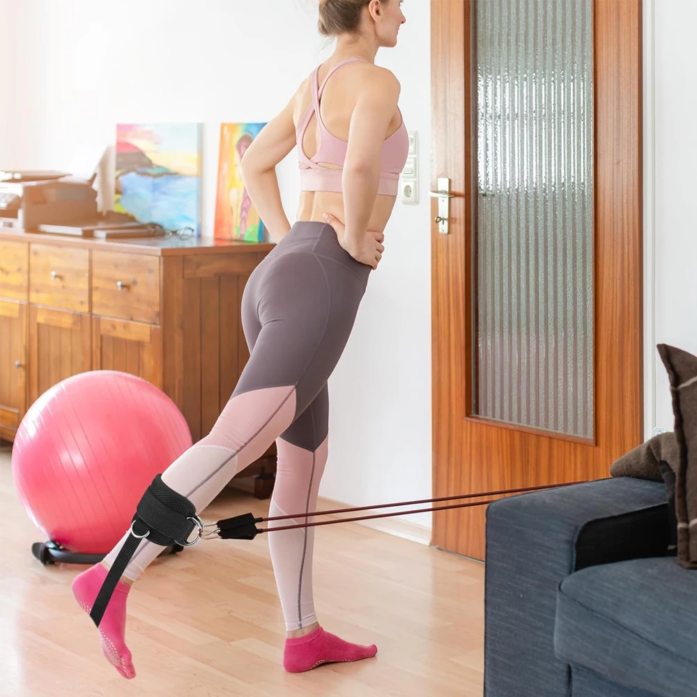 1PCS/2PCS Ankle Straps for Cable Machines Kickbacks - Adjustable Comfort Ankle Cable Attachments for Gym Ankle Cuff Women Men - Image 21