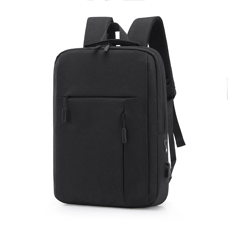 Unisex Business Casual Laptop Backpack with USB Interface Nylon Material Double Shoulder Backpack Lightweight Backpack - Image 7