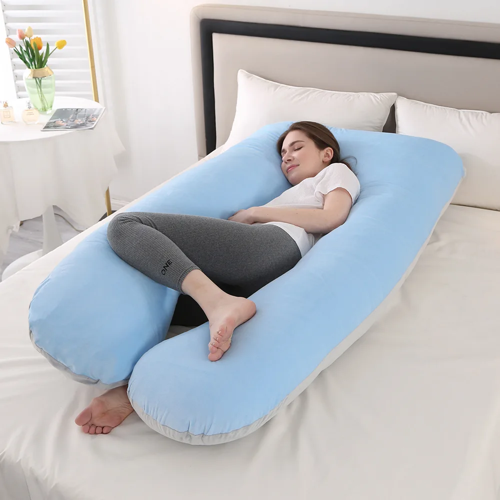 Cotton Pregnant Pillow U Shape Pillow for Pregnant Women Breastfeeding Cushion Maternity Sleeping Waist Pillow Pregnancy Cushion - Image 9