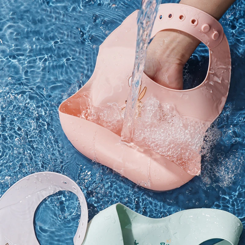 Silicone Baby Bib Waterproof Saliva Dripping Banana Bibs Cartoon Newborn Feeding Soft Aprons Baby Adjustable Burp Scarf - Image 3