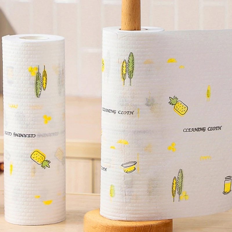 1 Roll Of Reusable Lazy Rags Bamboo Towels Wet And Dry For Kitchen Dishcloths Hand Towel Rolls Organic Dishwashing Cloth - Image 15