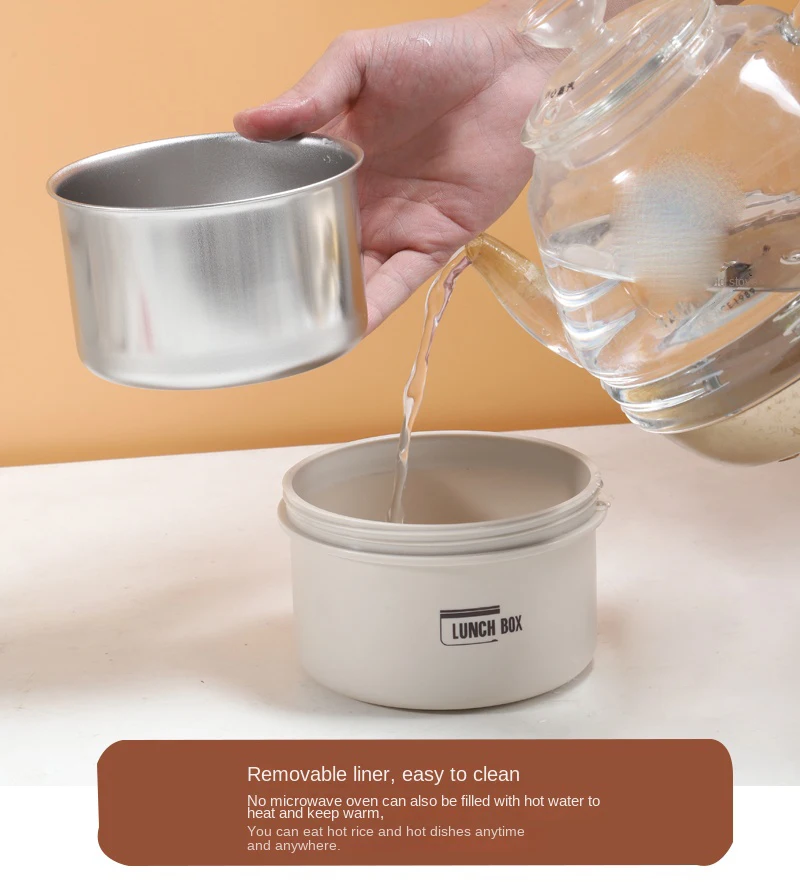 Lunch Box Portable Insulated Lunch Container Set Stackable Bento Stainless Steel Lunch Container - Image 22