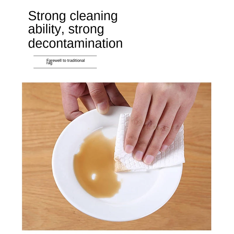 1 Roll Of Reusable Lazy Rags Bamboo Towels Wet And Dry For Kitchen Dishcloths Hand Towel Rolls Organic Dishwashing Cloth - Image 17