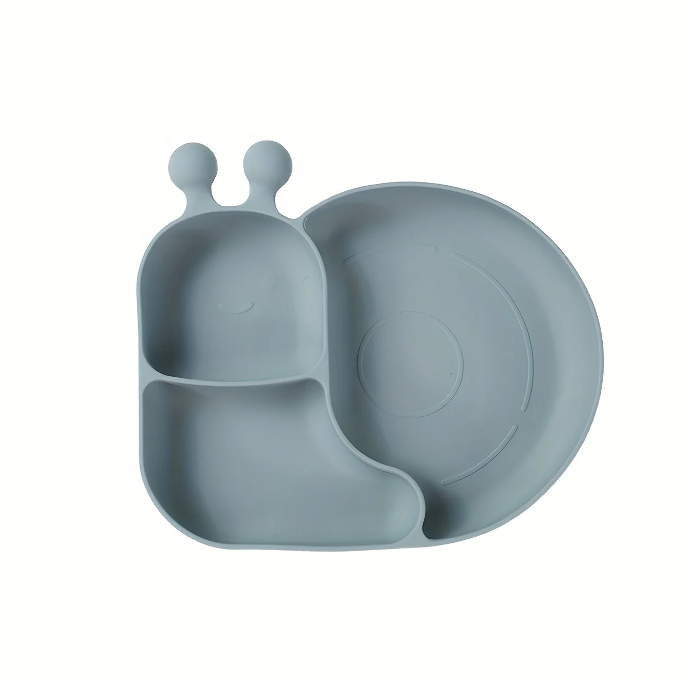 New Silicone Baby Food Plates with Suction Cups, Cartoon 3-Grid Dinner Plate, Anti-Drop Children's Feeding Tableware - Image 10