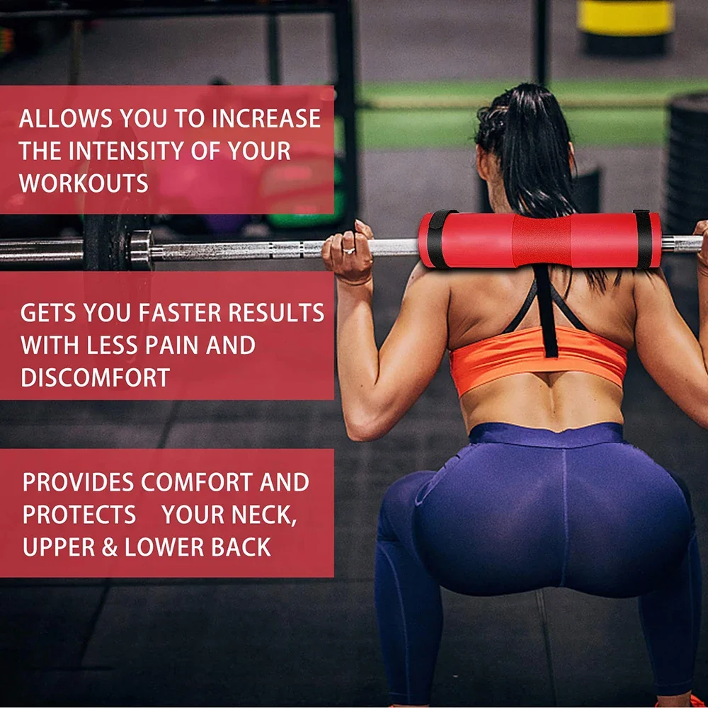 Barbell Pad Hip Thrust Pad Squat Pad Foam Sponge High Density Rebound for Squat,Lunge,Hip Thrust,Back,Crotch Suitable for Gym - Image 14