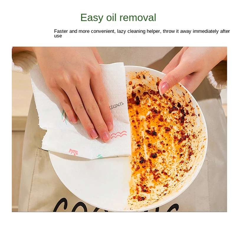 1 Roll Of Reusable Lazy Rags Bamboo Towels Wet And Dry For Kitchen Dishcloths Hand Towel Rolls Organic Dishwashing Cloth - Image 13