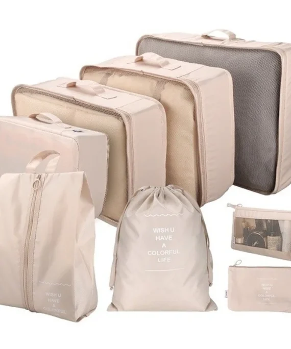 8PCS/Set Organizer Bags for Travel Organizer Bags Accessories Luggage Suitcase Organizer Waterproof Wash Bag Clothes Storage