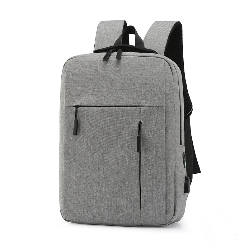 Unisex Business Casual Laptop Backpack with USB Interface Nylon Material Double Shoulder Backpack Lightweight Backpack - Image 8