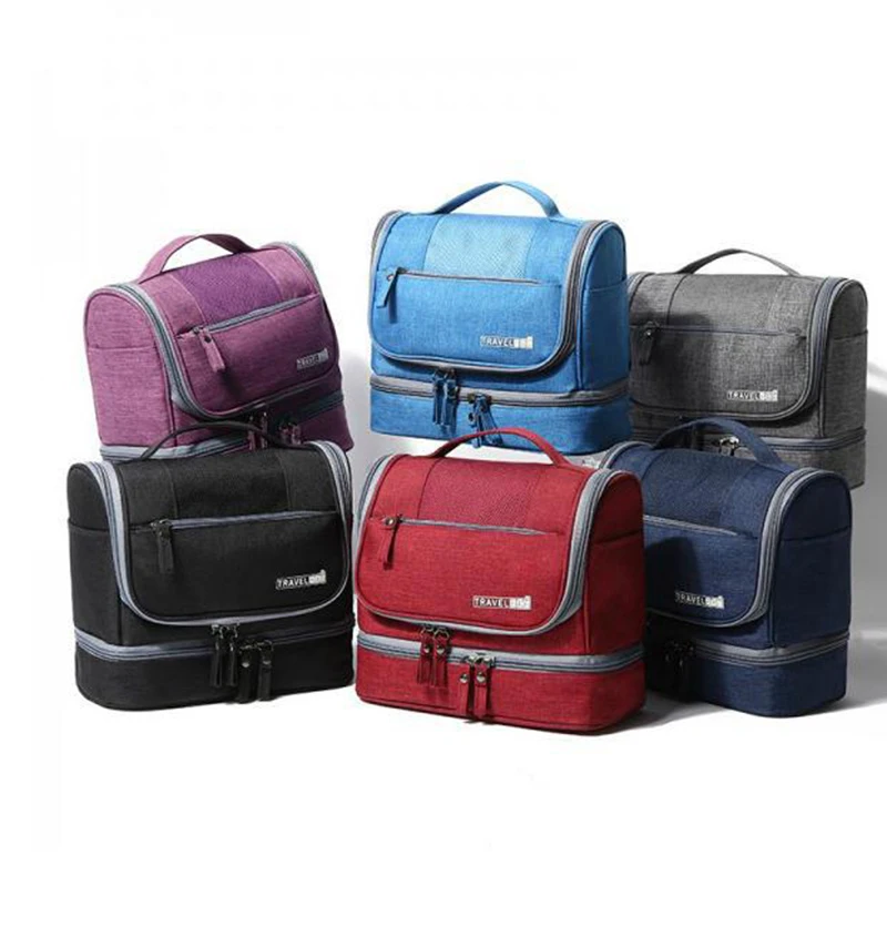 New Dry Wet Hanging Make Up Bag Oxford Travel Organizer Cosmetic Bags women's Necessaries Make Up Case Wash Toiletry Bag - Image 19