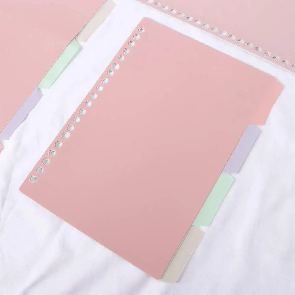 4Pcs/Set B5 A5 A4 Binder Index Dividers Index Page for Loose-leaf Scrapbook Coil Book Notebook Separator Page Office Supplies - Image 9