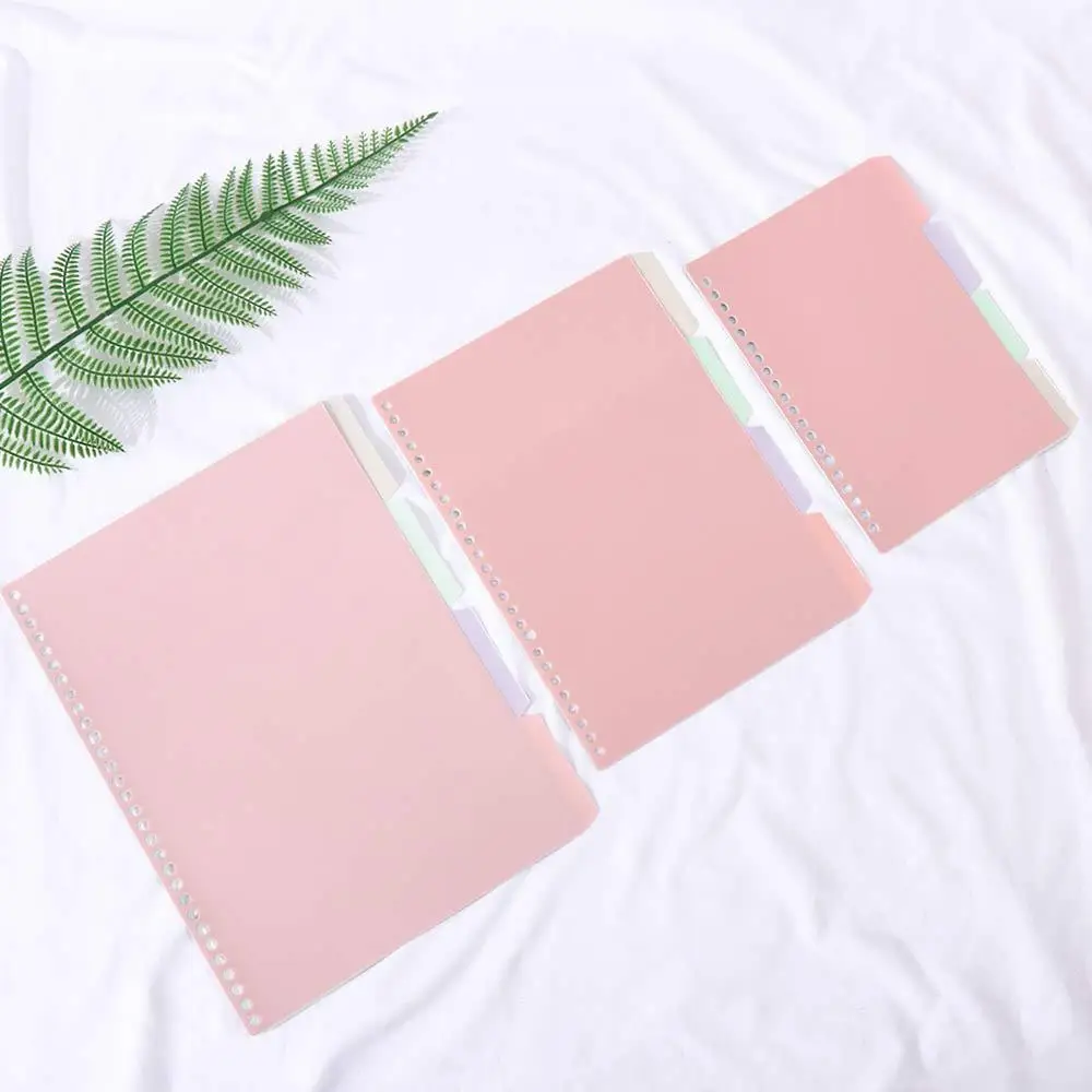 4Pcs/Set B5 A5 A4 Binder Index Dividers Index Page for Loose-leaf Scrapbook Coil Book Notebook Separator Page Office Supplies - Image 2