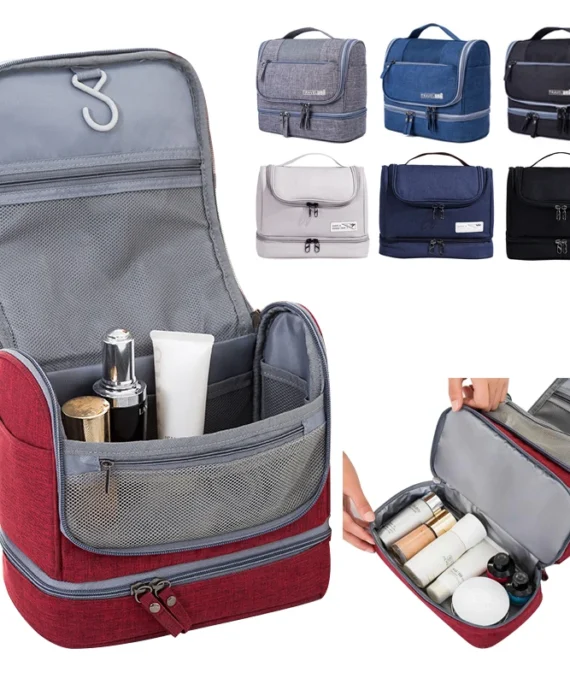 New Dry Wet Hanging Make Up Bag Oxford Travel Organizer Cosmetic Bags women's Necessaries Make Up Case Wash Toiletry Bag