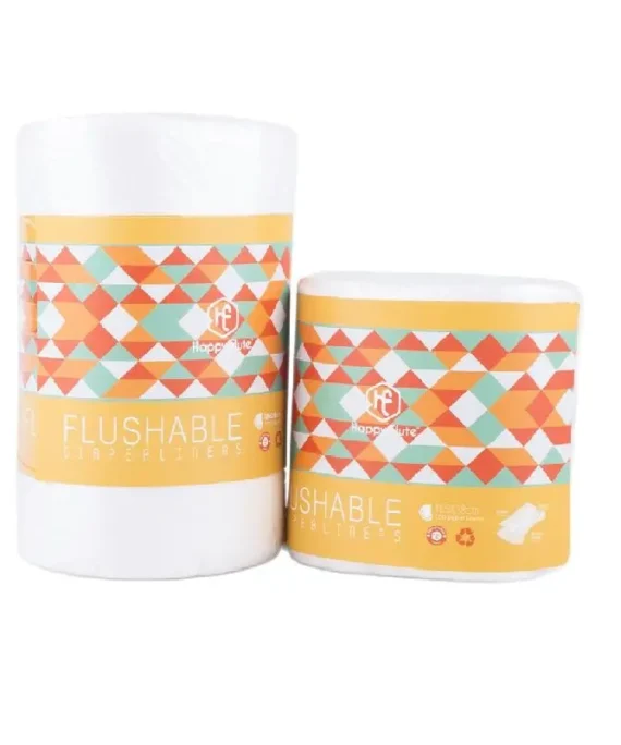 HappyFlute Bamboo Fabric Baby Wipes Biodegradable&Flushable Nappy Liners Cloth Diaper Liners 1 Roll 100Piece