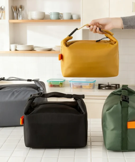 Lunch Bag Insulated Lunch Box, Small Leakproof Cooler Food Lunch Containers Reusable High Capacity Bags for Work, Travel