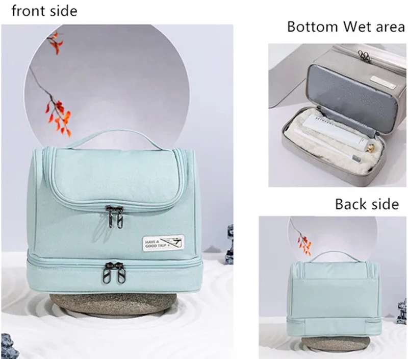 New Dry Wet Hanging Make Up Bag Oxford Travel Organizer Cosmetic Bags women's Necessaries Make Up Case Wash Toiletry Bag - Image 34