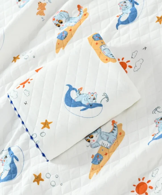 Infant Newborn Cotton Blanket for Baby Boy Girls Breathable Skin-Friendly Receiving Blanket Soft Swaddle Blanket Waddle Wrap