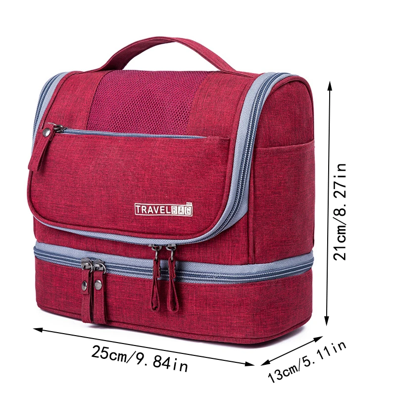 New Dry Wet Hanging Make Up Bag Oxford Travel Organizer Cosmetic Bags women's Necessaries Make Up Case Wash Toiletry Bag - Image 20