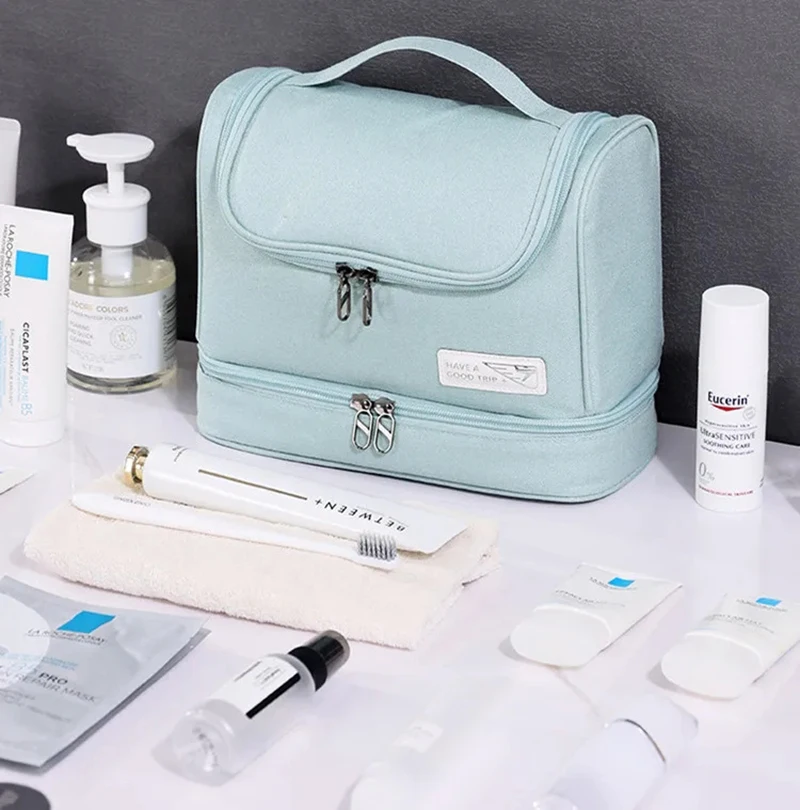 New Dry Wet Hanging Make Up Bag Oxford Travel Organizer Cosmetic Bags women's Necessaries Make Up Case Wash Toiletry Bag - Image 30